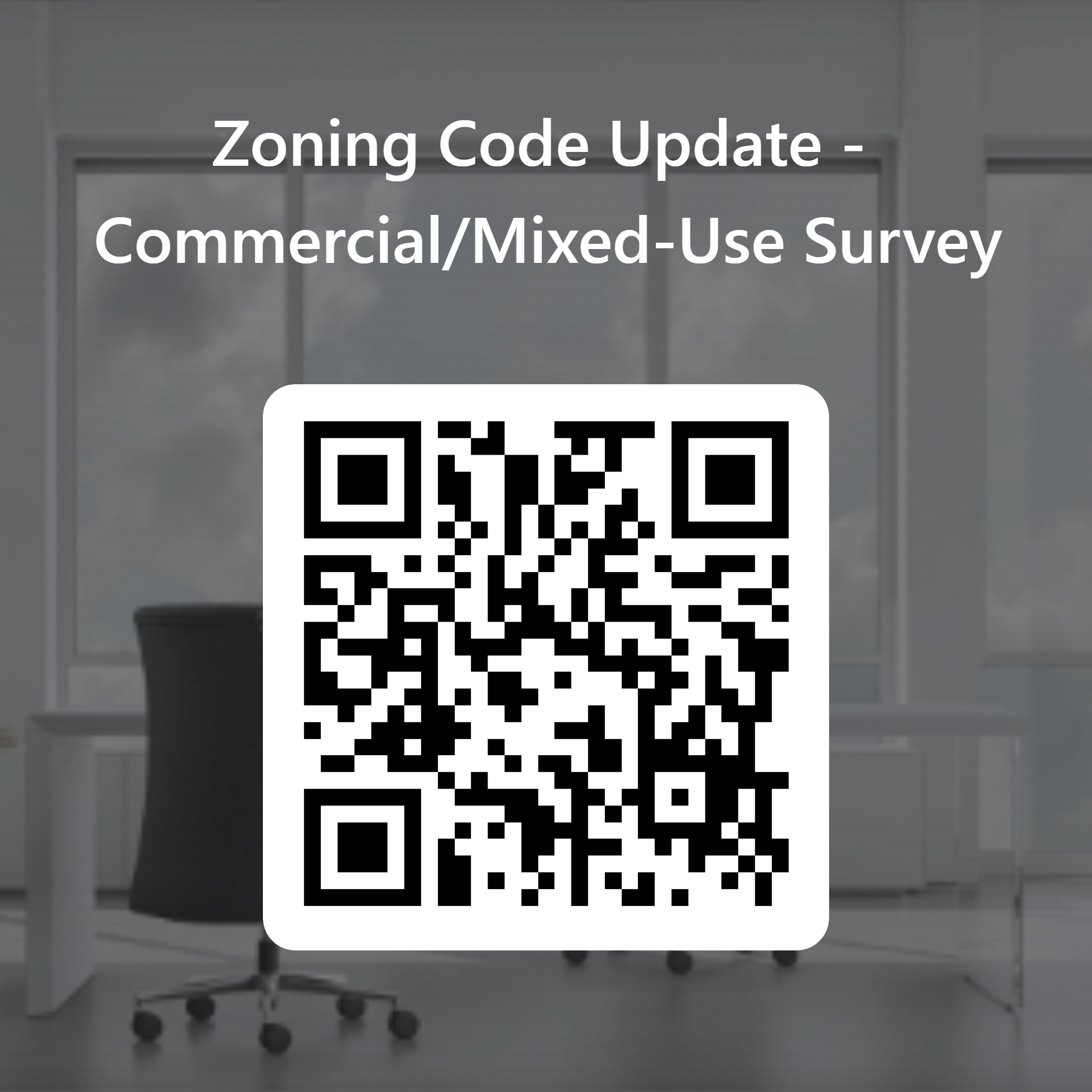 QR Code for Zoning Code Update Survey - English